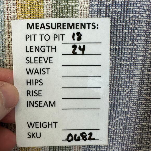 W5 Multicolored Vertical Stripe Button Back Womens Halter Tank Top Size Large - Picture 11 of 11